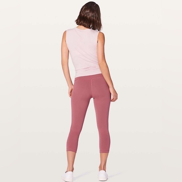 Lululemon Wunder Under Hi-Rise Crop Full-On Luxtreme 21" / So Merlot Sz 10 - Picture 2 of 10